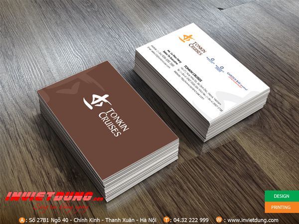 Mẫu card công ty cho thuê du thuyền tonkin cruises